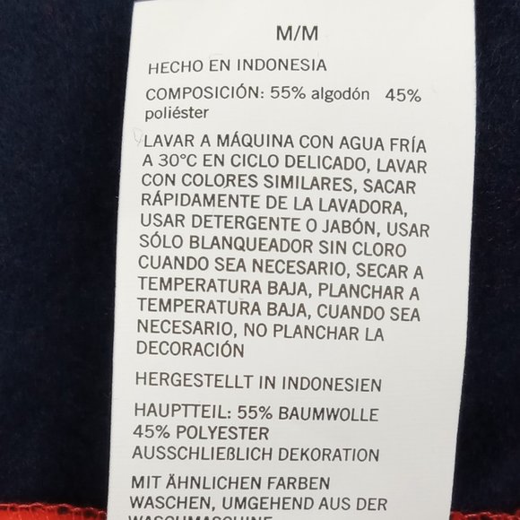 Nautica 1/4 Zip Front Fleece Sweater Sunrise Red Size Medium NWT - Picture 9 of 9